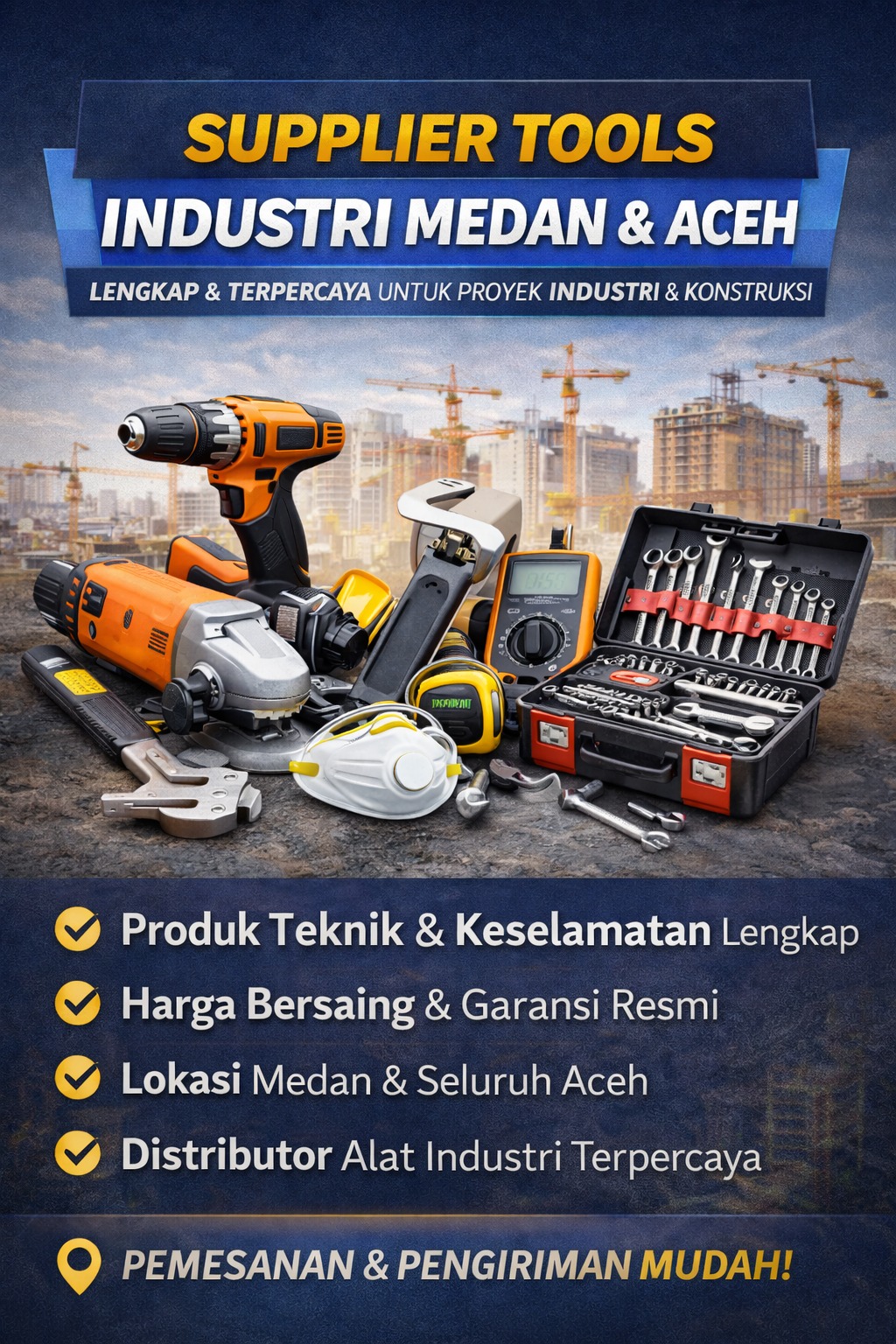 Supplier Tools Industri Aceh Terpercaya