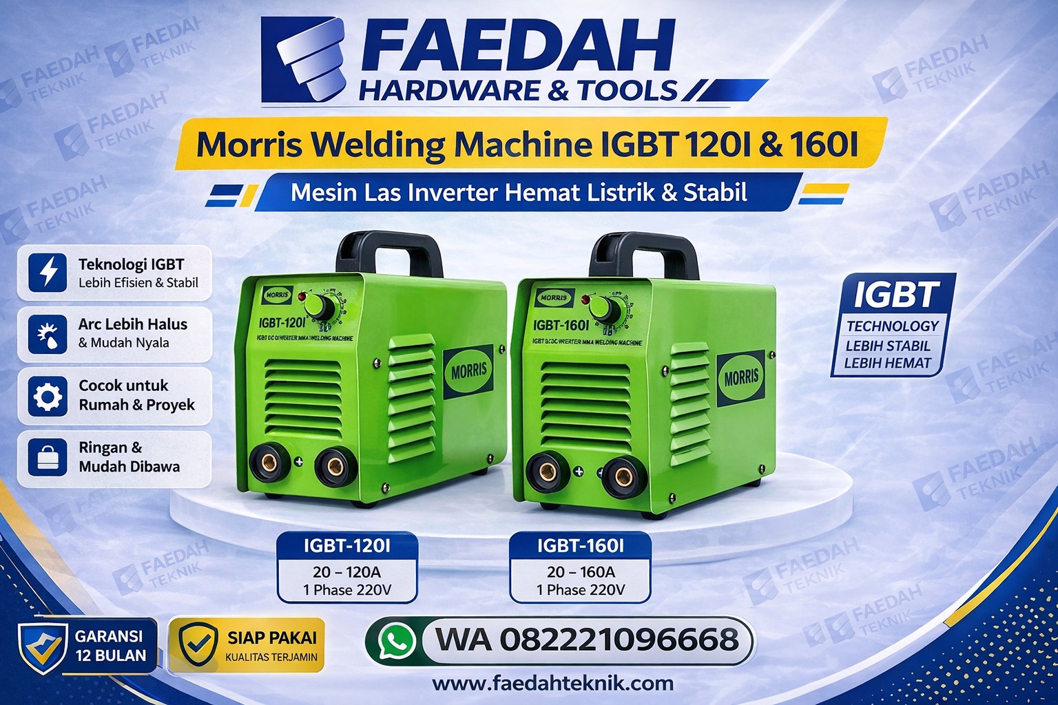 Morris Welding Machine IGBT 120I & 160I